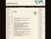 Tablet Screenshot of infoholix.net